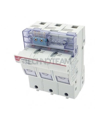 Fuse holder 14x51 3p 750VAC/DC UL switch (fusing+ presence)