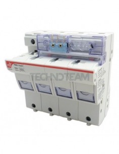 Fuse holder 14x51 3+N 750VAC/DC UL switch (fusing+ presence)