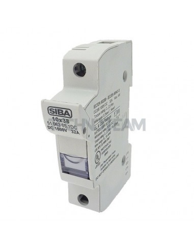 Base portafusibile 10x38 690VAC/750VDC 4poli con ind. lum.