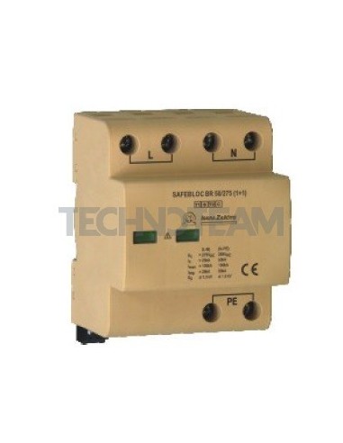 SPD SAFEBLOC B TCG type1 150V 25kA 1+1 IEC +remote contact