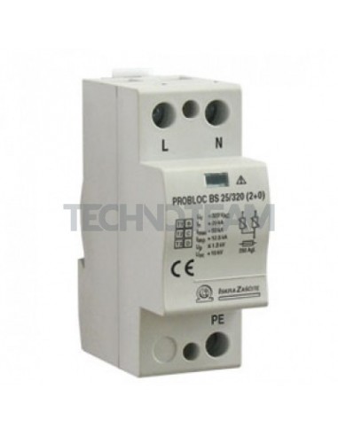 SPD PROBLOC BS type1 440V 25kA 2+0 IEC + remote contact