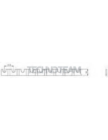 Barra forcella 90 isolata 1P 35mm2 57x17,8mm Barra forcella 90 isolata 1P 35mm2 57x17,8mm