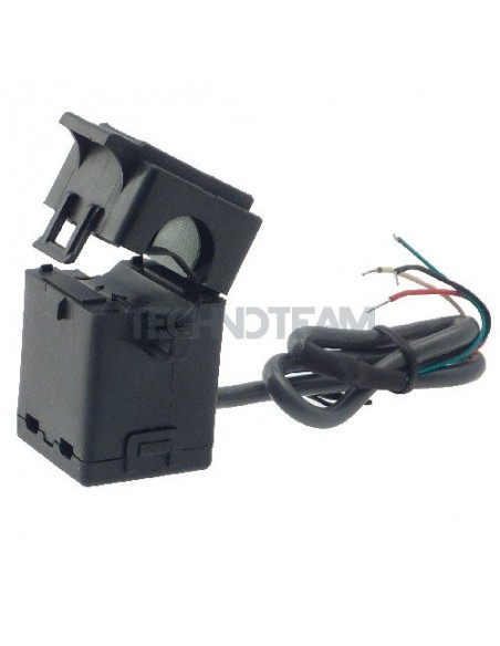 Sensore di corrente apribile AC,DC 10A (doppia alim. +-12V) Sensore di corrente apribile AC,DC 10A (doppia alim. +-12V)
