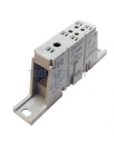 Distrib. block 1pole IN:1x(35mm2) OUT:4x(6mm2) grey