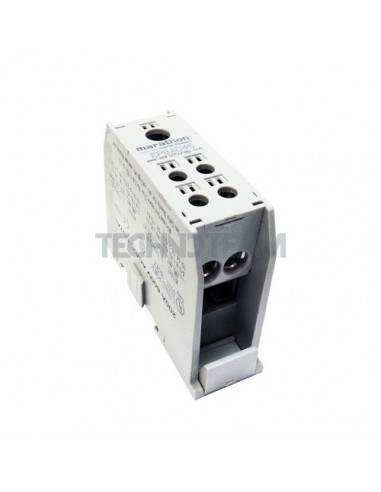 Distrib. block 1pole IN:1x(70mm2) OUT:4x(25mm2) gray