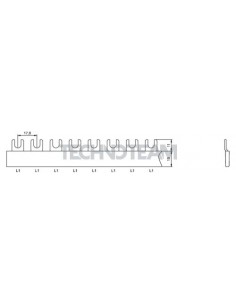 Busbar fork 1pole isolated 17,8mm ES 11216