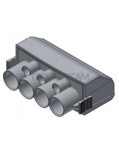 Distribution terminal light pole 4x(11mm)3x(4,4mm) blue
