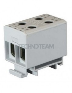 Distrib. block UL 1pole IN:2x(50mm2) OUT:2x(50mm2) blue