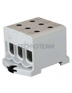 Distrib block 1polo IN:3x(95mm2) OUT:3x(95mm2) grey