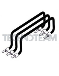 Row conductor 3poles 16mm2 black 138mm