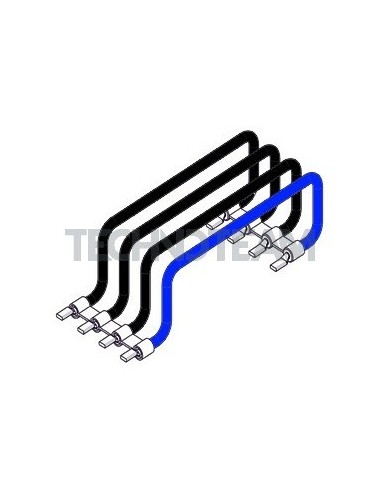 Row conductor 4poles 16mm2 (3 black and 1blu) 125mm