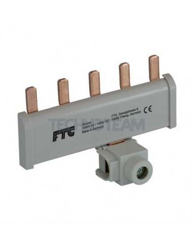 Busbar 35mm2 isolated feed-in terminal 180 22,5mm 3pin
