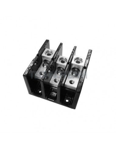 Distribution block 3poles IN:1x(6AWG) OUT:1x(14AWG) 175A
