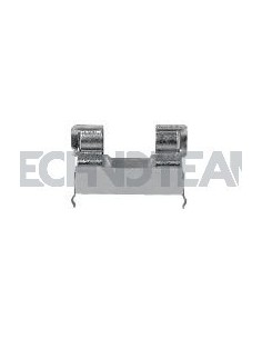 Fuse holder 5x20 open for PCB with curved pins