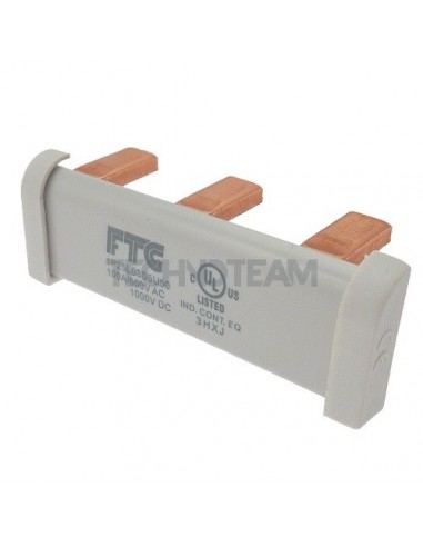 Busbar pin 1pole 1000VDC 25mm2 3x17,8mm 90 UL isolated + EK