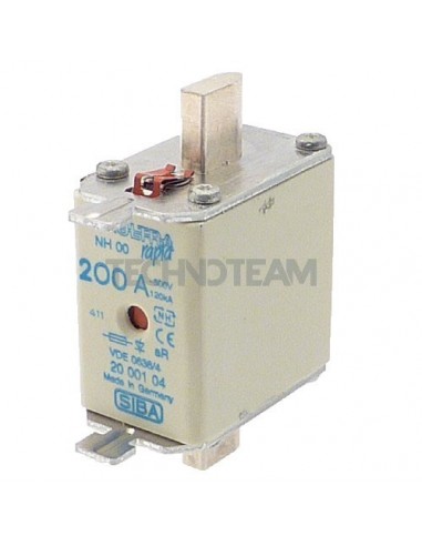 Fusibile NH00 aR 500V indicatore superiore 200A