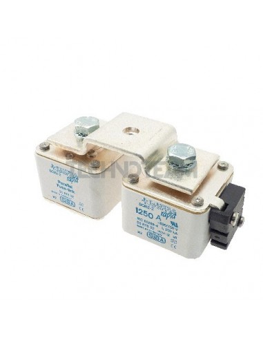 Fuse 2x SQB2 screw M10 aR 690V lateral switch adapter 1000A