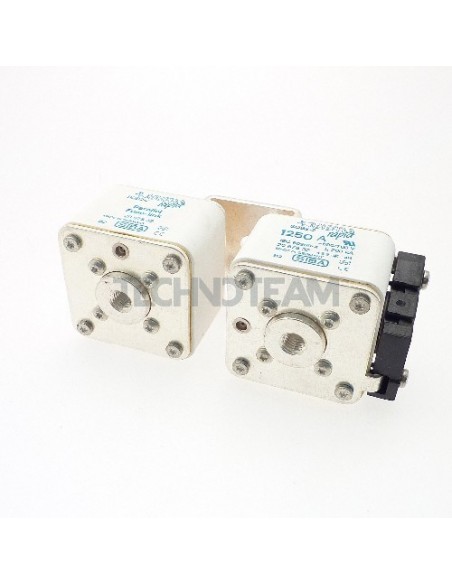 Fuse 2x SQB2 screw M10 aR 690V lateral switch adapter 1250A