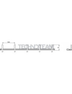 Busbar pin 1pole 90 isolated distance 35,6mm