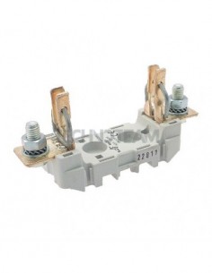 Base poliestere ST NH00 1polo fiss. su guida DIN o a vite