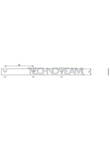 Busbar fork 1pole isolated 45mm 3534