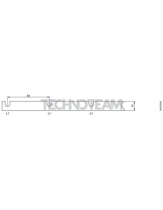 Busbar fork 1pole isolated 54mm 3538