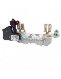 Fuse holder polyester NH1 1P with microswitch DIN rail/screw