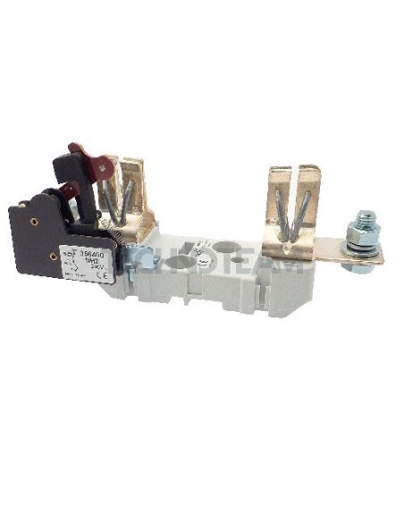 Fuse holder polyester NH2 1P with microswitch DIN rail/screw