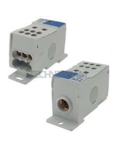 Distribution block 1pole IN:1x(70mm2) OUT:6x(16mm2) blu