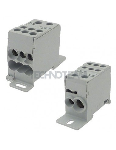 Distrub.block 1pole IN:1x(35mm2)1x(16mm2) OUT:6x(16mm2)blu