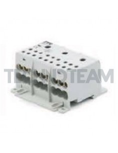 Distribution block 3poles 3x[IN:1x(35mm2) OUT:6x(16mm2)] Cu