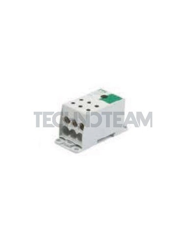Distribution block 1pole IN:1x(240mm2) OUT:6x(50mm2) green