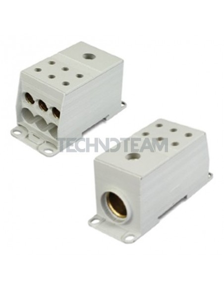 Distribution block 1pole IN:1x(240mm2) OUT:6x(50mm2) Cu