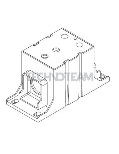 Distribution block 1pole IN:1x(500mm2) OUT:2x(300mm2) Al