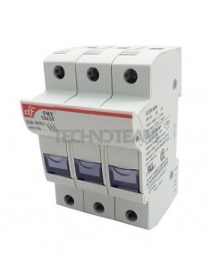 Fuse holder 10x38 690VAC/750VDC 3poles UL (PMX)