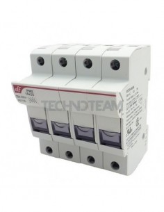 Base portafusibile 10x38 690VAC/750VDC 3+N UL (PMX)