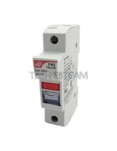 Fuse holder 10x38 690VAC/750VDC 1P UL with light (PMX)