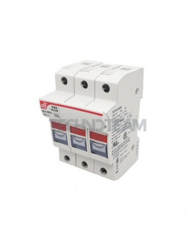 Fuse holder 10x38 690VAC/750VDC 3P UL with light (PMX)